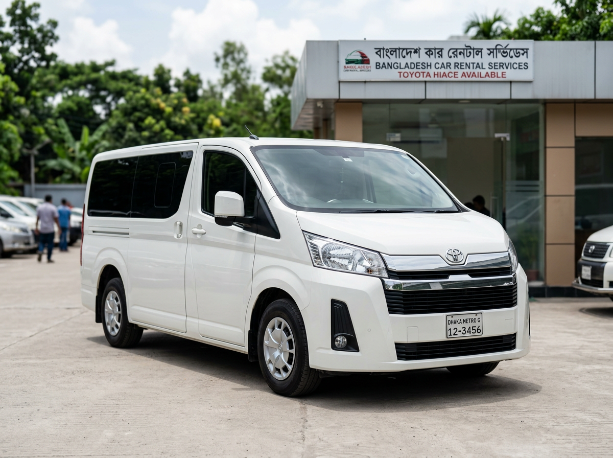 Toyota HiAce minivan rental Bangladesh